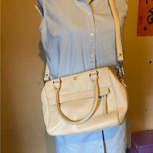 Kate Spade Grant Park Alida Shoulder Tote Wkru2640 In Moussfrost Taupe - Picture 11 of 11